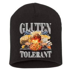 Gluten Tolerant Funny Sarcastic Gluten Tolerance Meme Humor Short Acrylic Beanie