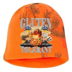 Gluten Tolerant Funny Sarcastic Gluten Tolerance Meme Humor Kati - Camo Knit Beanie