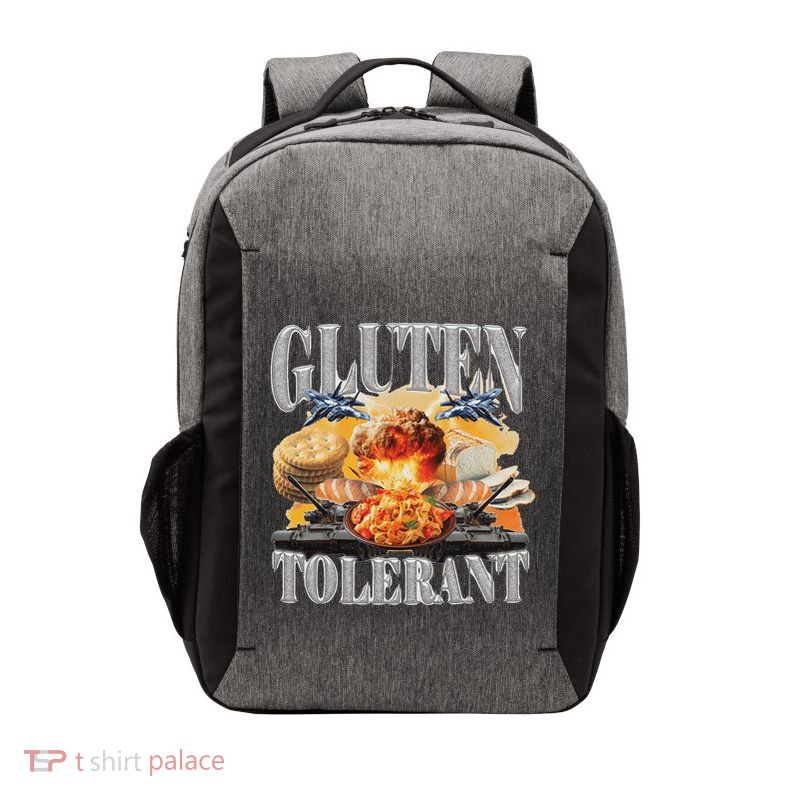 Gluten Tolerant Funny Sarcastic Gluten Tolerance Meme Humor Vector Backpack
