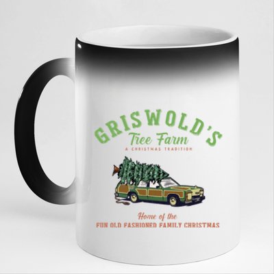 Griswold’s Tree Farm A Christmas Tradition Shirt Griswold’s Tree Farm Christmas 11oz Black Color Changing Mug