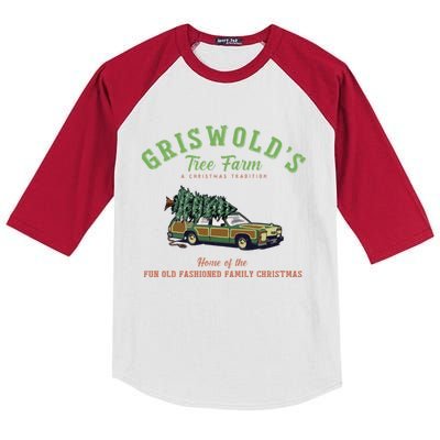 Griswold’s Tree Farm A Christmas Tradition Shirt Griswold’s Tree Farm Christmas Kids Colorblock Raglan Jersey