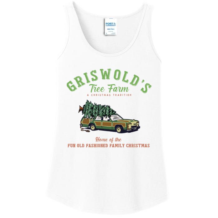 Griswold’s Tree Farm A Christmas Tradition Shirt Griswold’s Tree Farm Christmas Ladies Essential Tank