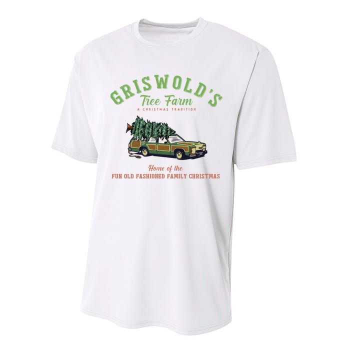 Griswold’s Tree Farm A Christmas Tradition Shirt Griswold’s Tree Farm Christmas Performance Sprint T-Shirt