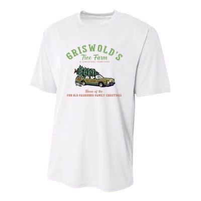 Griswold’s Tree Farm A Christmas Tradition Shirt Griswold’s Tree Farm Christmas Youth Performance Sprint T-Shirt