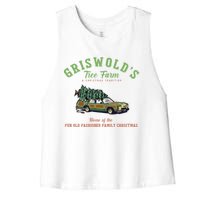 Griswold’s Tree Farm A Christmas Tradition Shirt Griswold’s Tree Farm Christmas Women's Racerback Cropped Tank