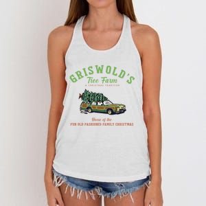 Griswold’s Tree Farm A Christmas Tradition Shirt Griswold’s Tree Farm Christmas Women's Knotted Racerback Tank