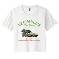 Griswold’s Tree Farm A Christmas Tradition Shirt Griswold’s Tree Farm Christmas Women's Crop Top Tee