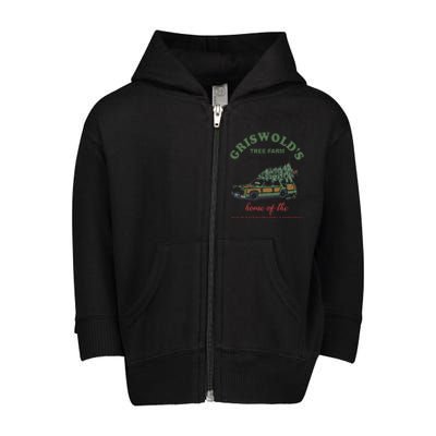 Griswold’s Tree Farm A Christmas Tradition Griswold’s Tree Farm Christmas Toddler Zip Fleece Hoodie