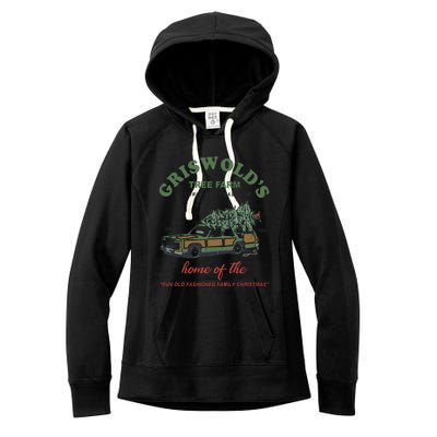 Griswold’s Tree Farm A Christmas Tradition Griswold’s Tree Farm Christmas Women's Fleece Hoodie