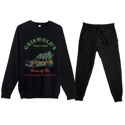 Griswold’s Tree Farm A Christmas Tradition Griswold’s Tree Farm Christmas Premium Crewneck Sweatsuit Set