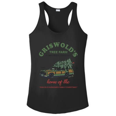 Griswold’s Tree Farm A Christmas Tradition Griswold’s Tree Farm Christmas Ladies PosiCharge Competitor Racerback Tank