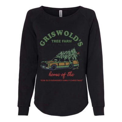 Griswold’s Tree Farm A Christmas Tradition Griswold’s Tree Farm Christmas Womens California Wash Sweatshirt