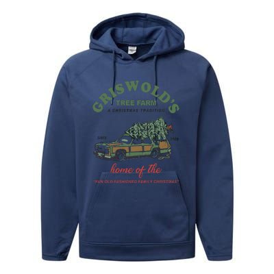 Griswold’s Tree Farm A Christmas Tradition Griswold’s Tree Farm Christmas Performance Fleece Hoodie