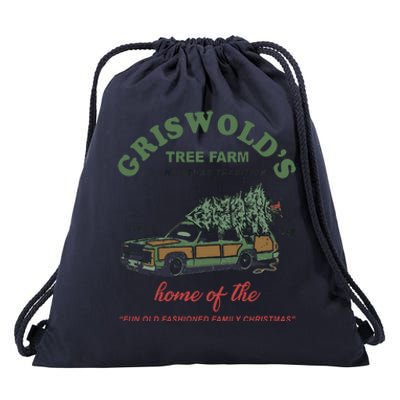 Griswold’s Tree Farm A Christmas Tradition Griswold’s Tree Farm Christmas Drawstring Bag