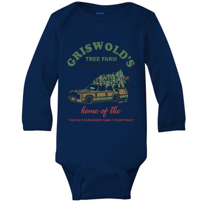 Griswold’s Tree Farm A Christmas Tradition Griswold’s Tree Farm Christmas Baby Long Sleeve Bodysuit