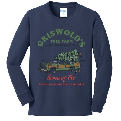 Griswold’s Tree Farm A Christmas Tradition Griswold’s Tree Farm Christmas Kids Long Sleeve Shirt