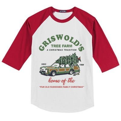 Griswold’s Tree Farm A Christmas Tradition Griswold’s Tree Farm Christmas Kids Colorblock Raglan Jersey