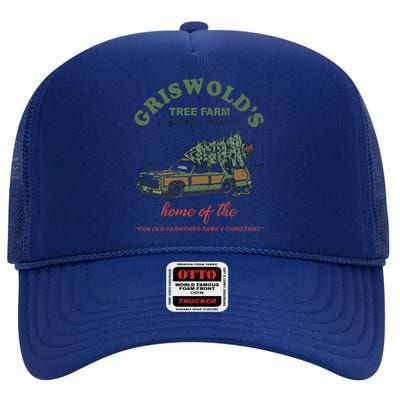 Griswold’s Tree Farm A Christmas Tradition Griswold’s Tree Farm Christmas High Crown Mesh Back Trucker Hat