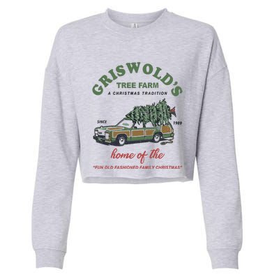 Griswold’s Tree Farm A Christmas Tradition Griswold’s Tree Farm Christmas Cropped Pullover Crew