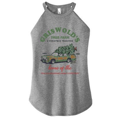 Griswold’s Tree Farm A Christmas Tradition Griswold’s Tree Farm Christmas Women's Perfect Tri Rocker Tank