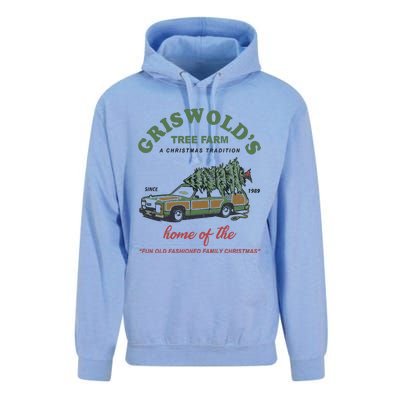 Griswold’s Tree Farm A Christmas Tradition Griswold’s Tree Farm Christmas Unisex Surf Hoodie