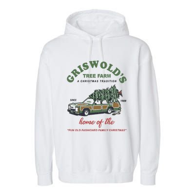 Griswold’s Tree Farm A Christmas Tradition Griswold’s Tree Farm Christmas Garment-Dyed Fleece Hoodie