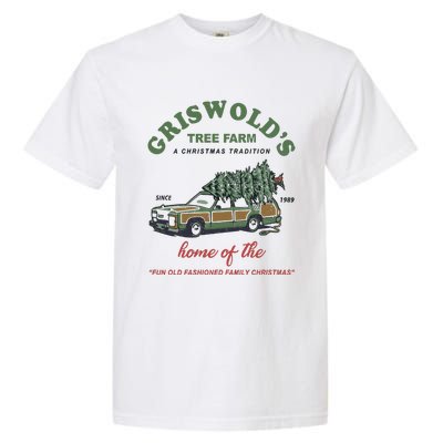 Griswold’s Tree Farm A Christmas Tradition Griswold’s Tree Farm Christmas Garment-Dyed Heavyweight T-Shirt