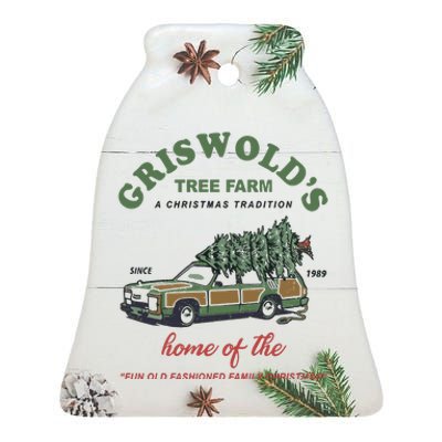 Griswold’s Tree Farm A Christmas Tradition Griswold’s Tree Farm Christmas Ceramic Bell Ornament