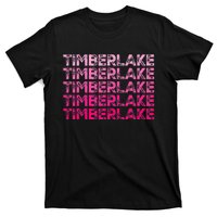 Graphic Timberlake First Name Personalized I Love Timberlake T-Shirt