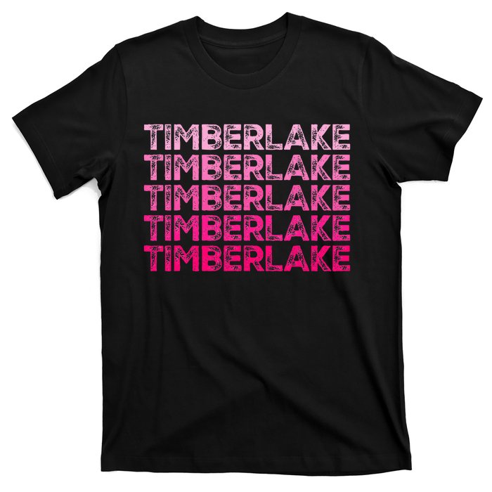 Graphic Timberlake First Name Personalized I Love Timberlake T-Shirt