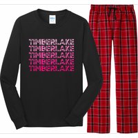 Graphic Timberlake First Name Personalized I Love Timberlake Long Sleeve Pajama Set