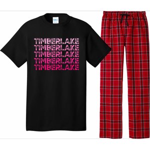 Graphic Timberlake First Name Personalized I Love Timberlake Pajama Set