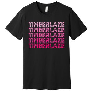 Graphic Timberlake First Name Personalized I Love Timberlake Premium T-Shirt