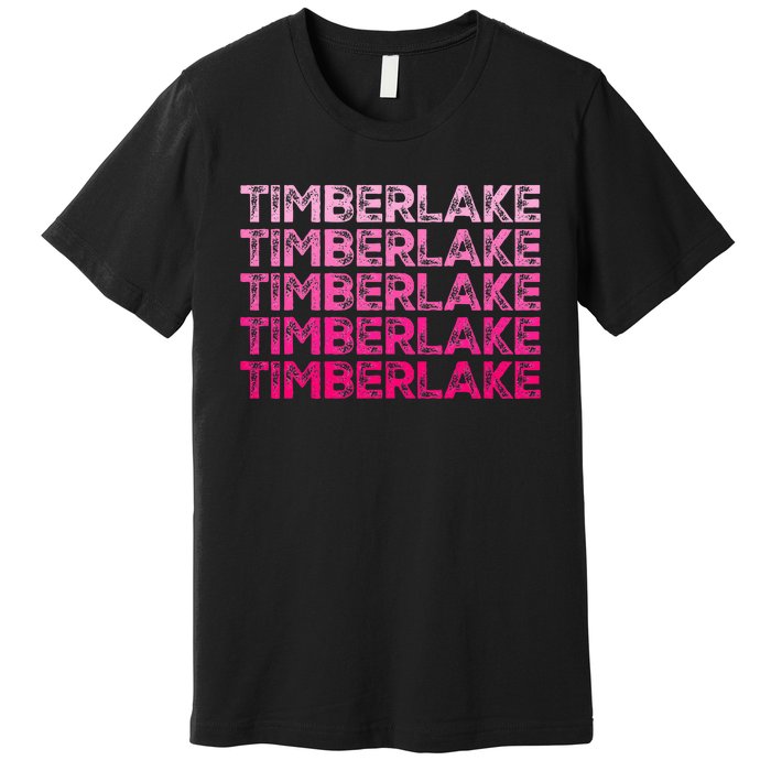 Graphic Timberlake First Name Personalized I Love Timberlake Premium T-Shirt