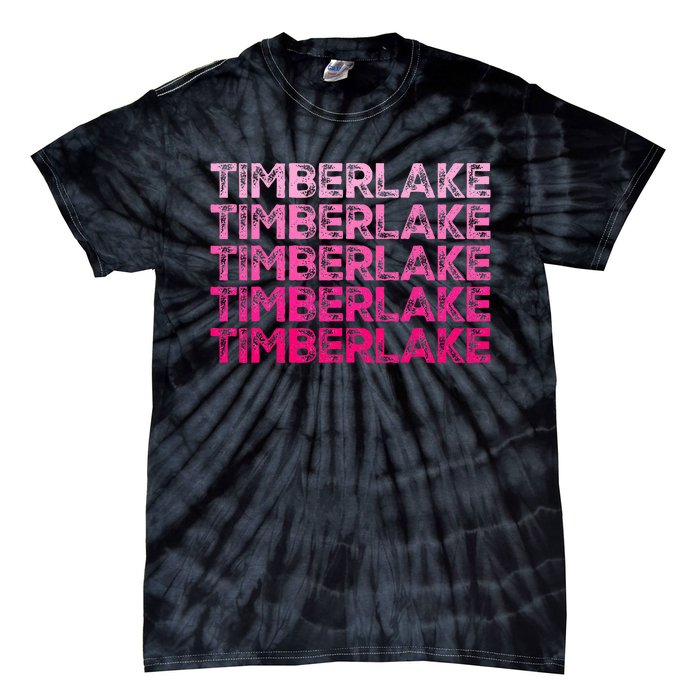 Graphic Timberlake First Name Personalized I Love Timberlake Tie-Dye T-Shirt