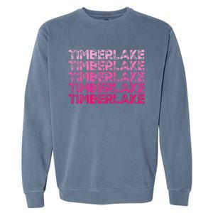 Graphic Timberlake First Name Personalized I Love Timberlake Garment-Dyed Sweatshirt