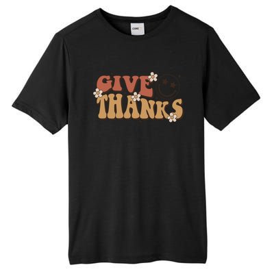 Give Thanks Funny Thanksgiving Cute Gift Tall Fusion ChromaSoft Performance T-Shirt