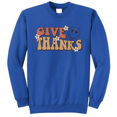 Give Thanks Funny Thanksgiving Cute Gift Sweatshirt