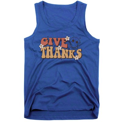 Give Thanks Funny Thanksgiving Cute Gift Tank Top