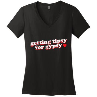 Getting Tipsy For Gypsy Iconic Slogan Gypsy Rose Blanchard Women's V-Neck T-Shirt