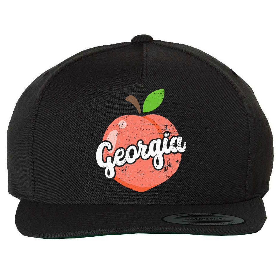 Georgia Tourist funny Georgia Lover Wool Snapback Cap