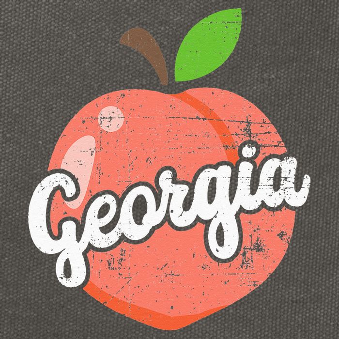Georgia Tourist funny Georgia Lover Cotton Canvas Backpack