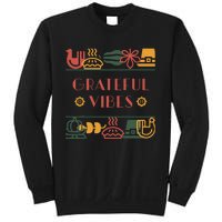 Grateful Thankful Favored Print funny Thanksgiving  Sweatshirt