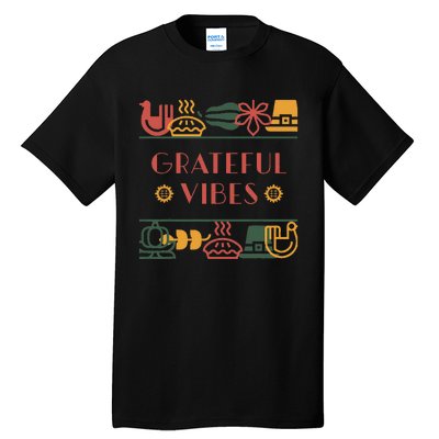 Grateful Thankful Favored Print funny Thanksgiving  Tall T-Shirt