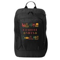 Grateful Thankful Favored Print funny Thanksgiving  City Backpack