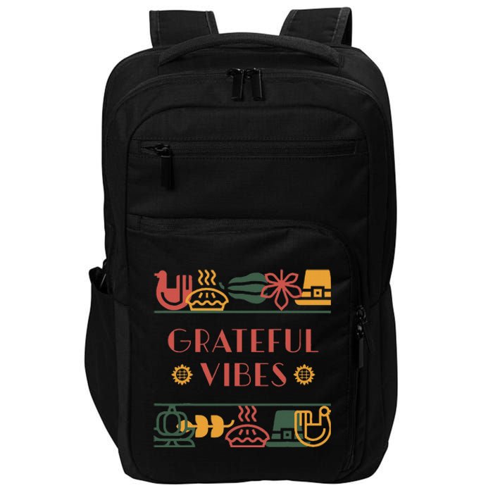 Grateful Thankful Favored Print funny Thanksgiving  Impact Tech Backpack