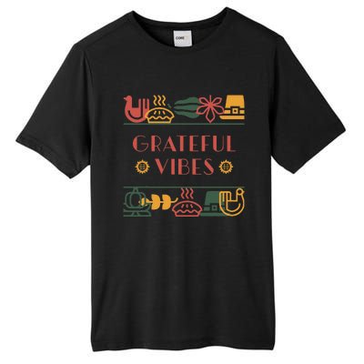 Grateful Thankful Favored Print funny Thanksgiving  Tall Fusion ChromaSoft Performance T-Shirt