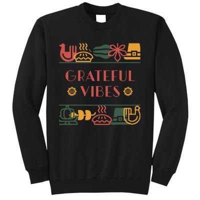 Grateful Thankful Favored Print funny Thanksgiving  Tall Sweatshirt