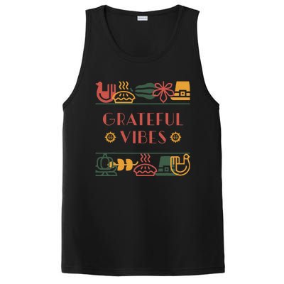 Grateful Thankful Favored Print funny Thanksgiving  PosiCharge Competitor Tank