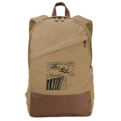 Gravity Test Funny Gamer Is There Fall Damage Cotton Canvas Backpack